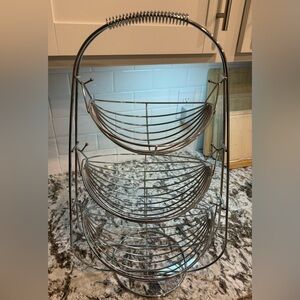 Three-Tier Wire Fruit Baske